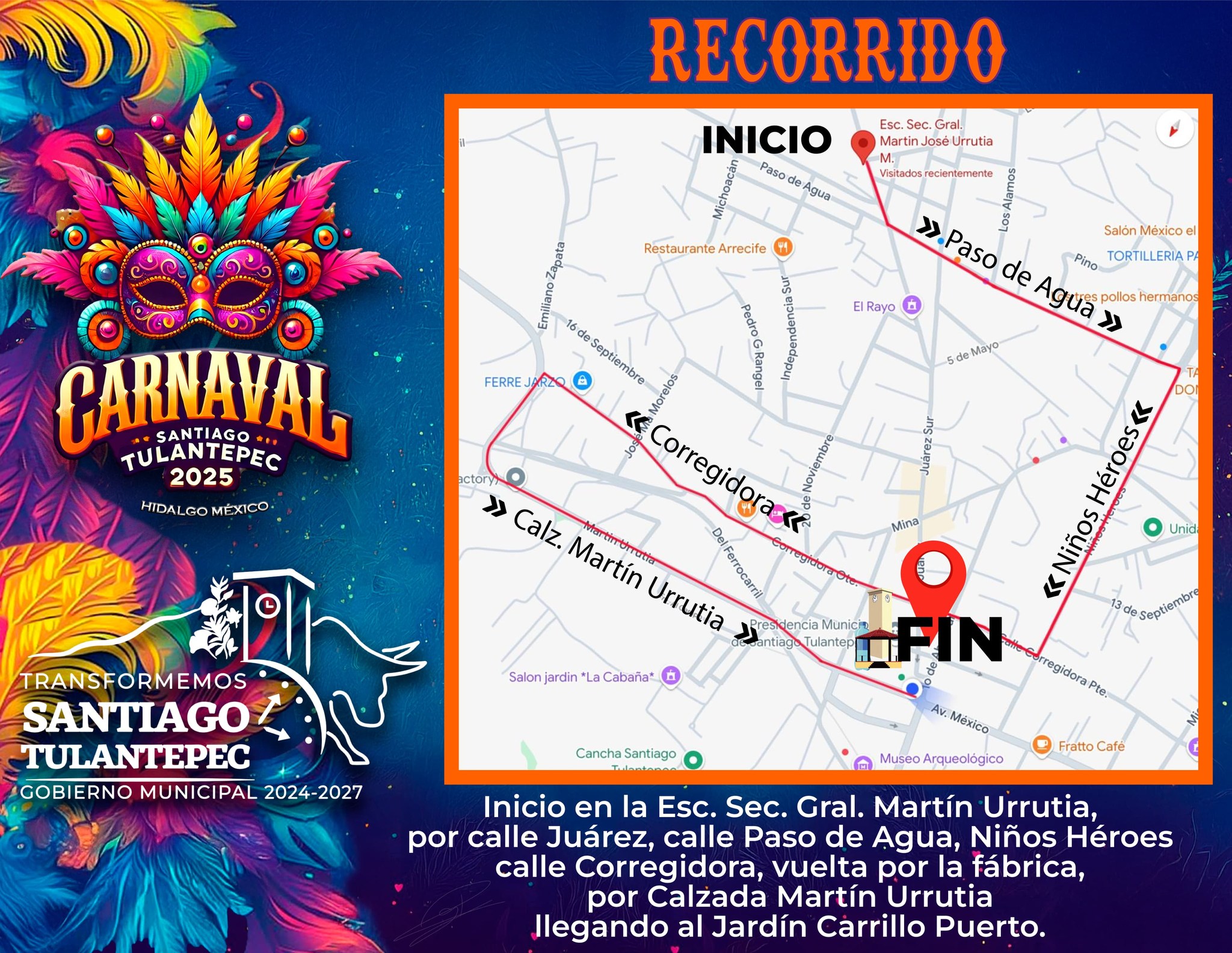 Carnaval 2025 en Santiago Tulantepec